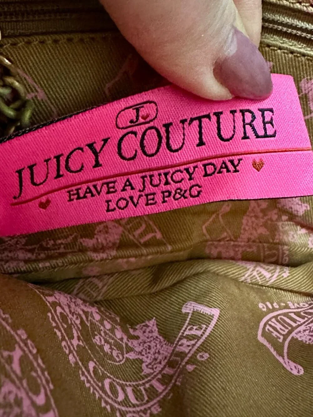 Vintage Y2K Juicy Couture Black Leather Heart Lock Baguette Bag